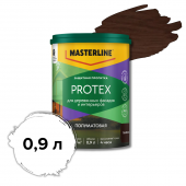 MASTERLINE Protex Защитная пропитка для деревянных фасадов и интерьеров, Палисандр 0,9 л 
