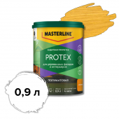 MASTERLINE Protex Защитная пропитка для деревянных фасадов и интерьеров, Сосна 0,9 л 