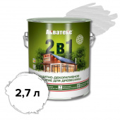 Акватекс 2в1 - текстурное покрытие Белый  2,7 л  1/4