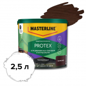 MASTERLINE Protex Защитная пропитка для деревянных фасадов и интерьеров, Палисандр 2,5 л 