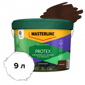 MASTERLINE Protex Защитная пропитка для деревянных фасадов и интерьеров, Палисандр 9 л 