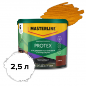 MASTERLINE Protex Защитная пропитка для деревянных фасадов и интерьеров, Орегон 2,5 л 