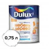 Dulux Мебель и дерево, Матовая краска для ЛДСП, МДФ, дерева, BC  0,75 л